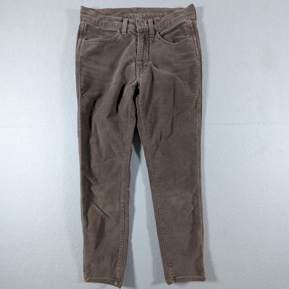 Imogene + Willie Corduroy Pants Womens‎ Size 27 Brown Slim Tapered Five Pocket